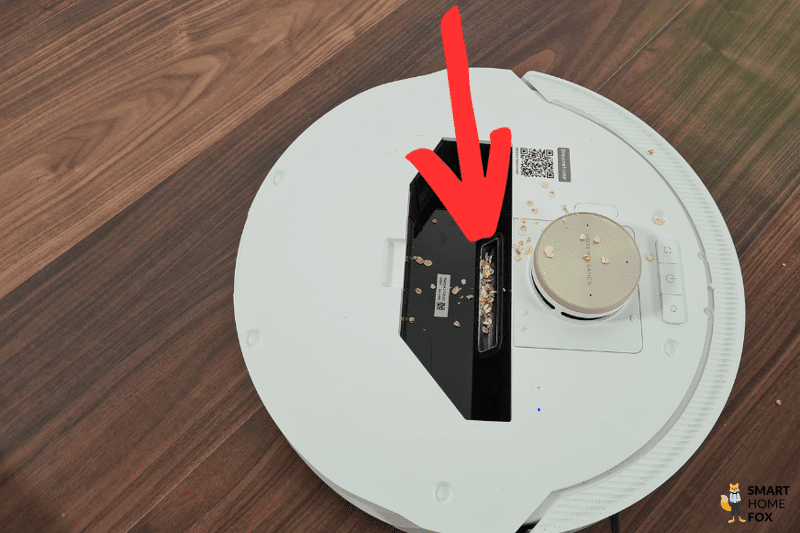 Der mobile Staubbehälter des Dreame L20 Ultra ist zu sehen.